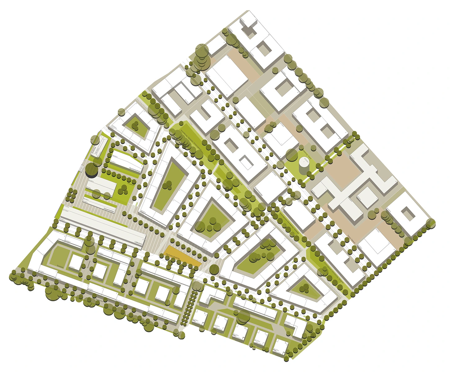 Gewinnerentwurf Städtebauliches Gutachterverfahren © FPB Freie Planungsgruppe Berlin GmbH